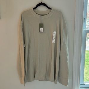 Goodfellow Men’s Tan Waffle Shirt NWT